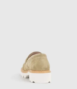 Gaston Moccasin In Camel Suede