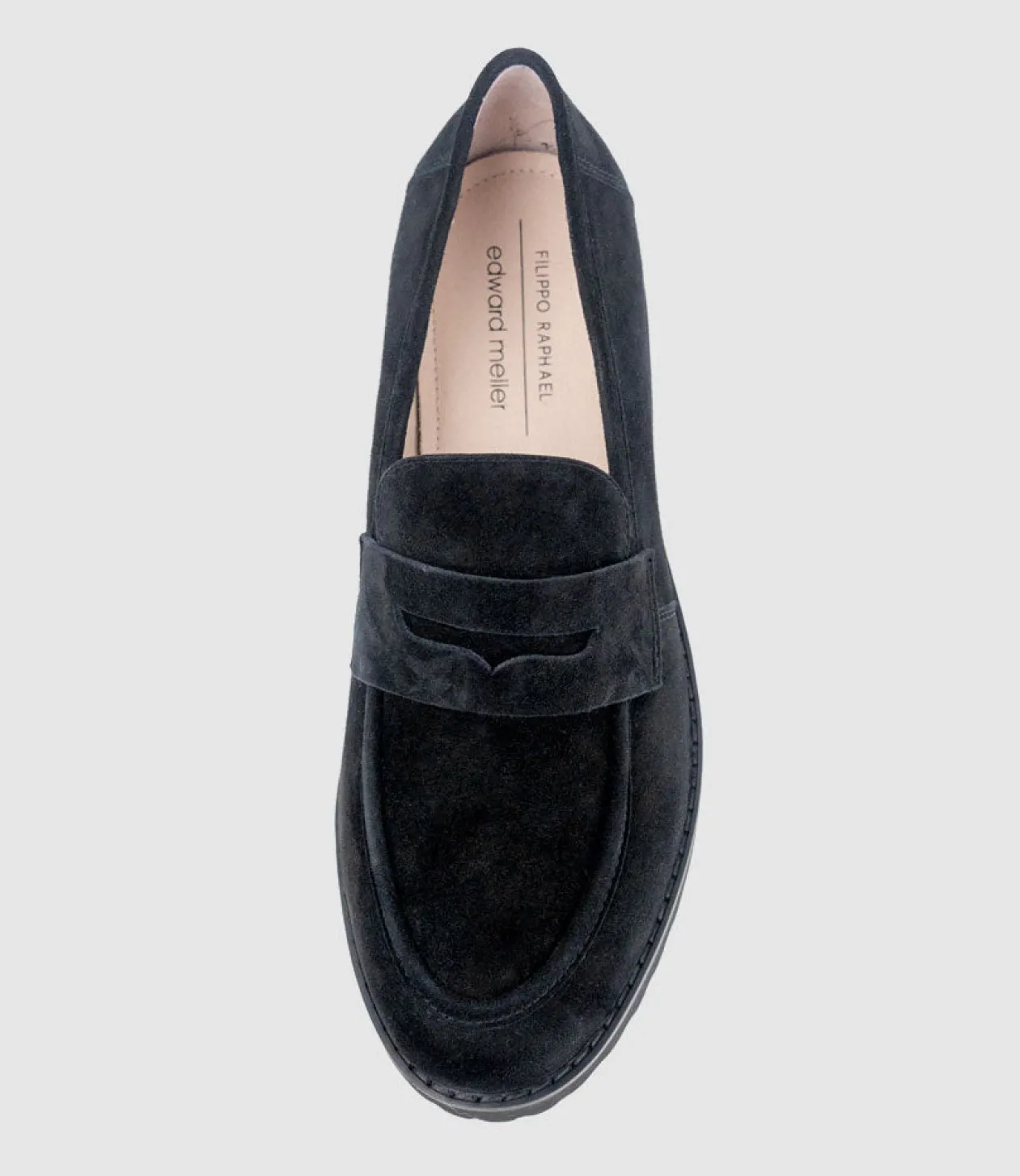 Gentry Chunky Moccasin On Eva Sole In Black Suede