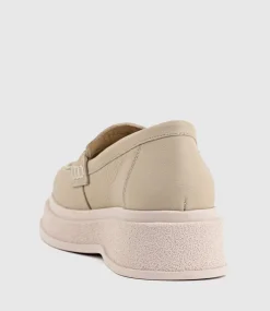 Georgia Loafer On Coloured Sole In Tan