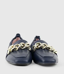 Giani Loafer With Chain In Navy