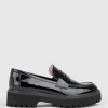 Gillian Moccasin On Chunky Sole In Black Patent
