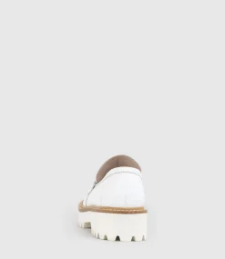 Gillian Moccasin On Chunky Sole In Offwhite