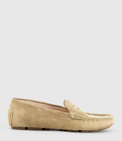 Gracey Driving Moccasin In Camel Suede
