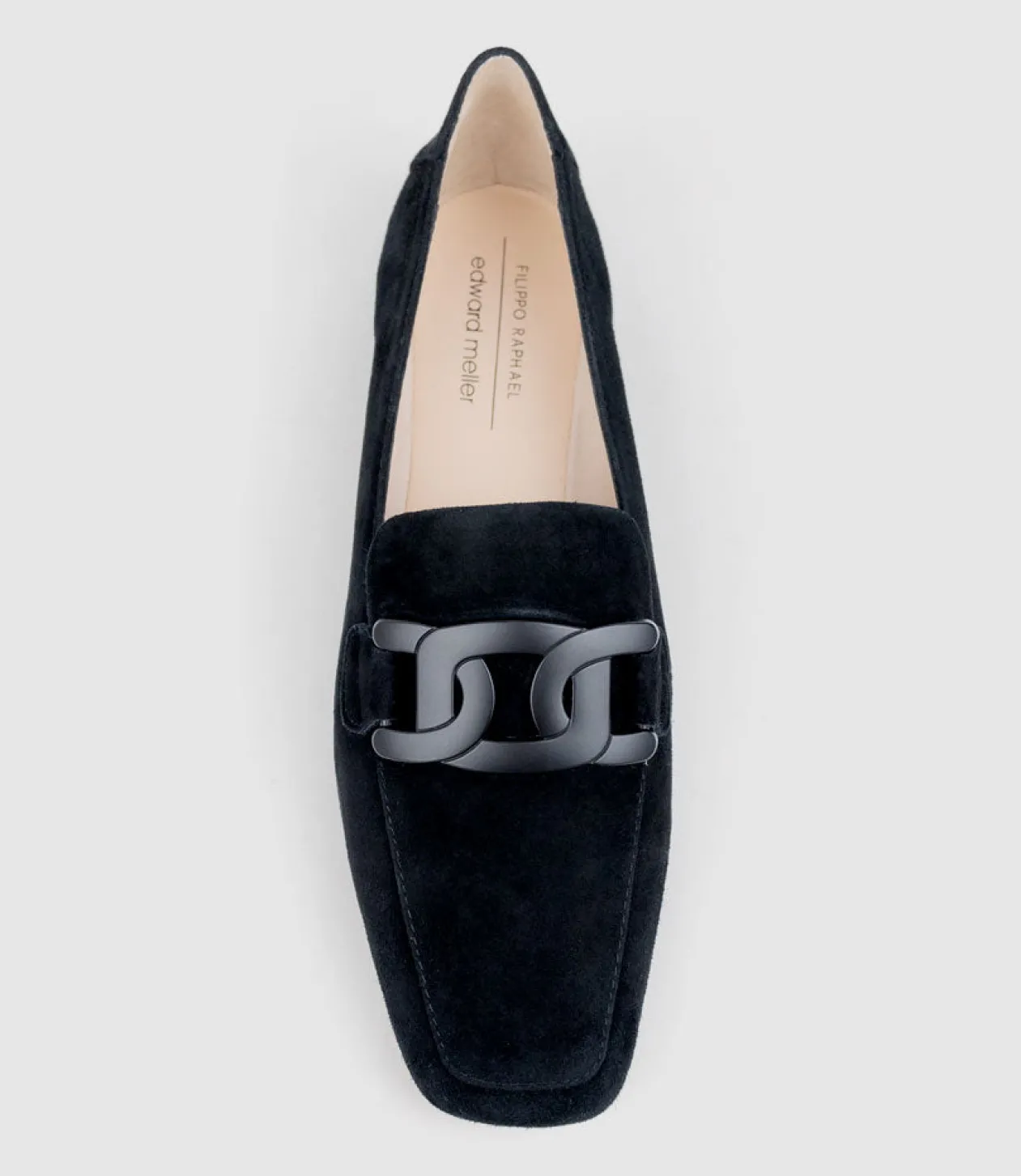 Graded Moccasin With Tonal Hardware In Black Suede