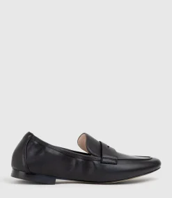 Gulliver Almond Toe Moccasin In Black