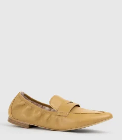 Gulliver Almond Toe Moccasin In Camel