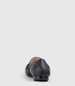 Gulliver Almond Toe Moccasin In Black