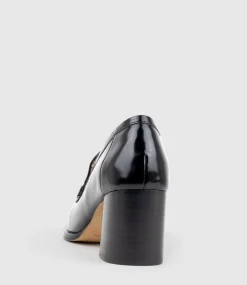 Hailey65 Albert Throat Pump In Black High Shine