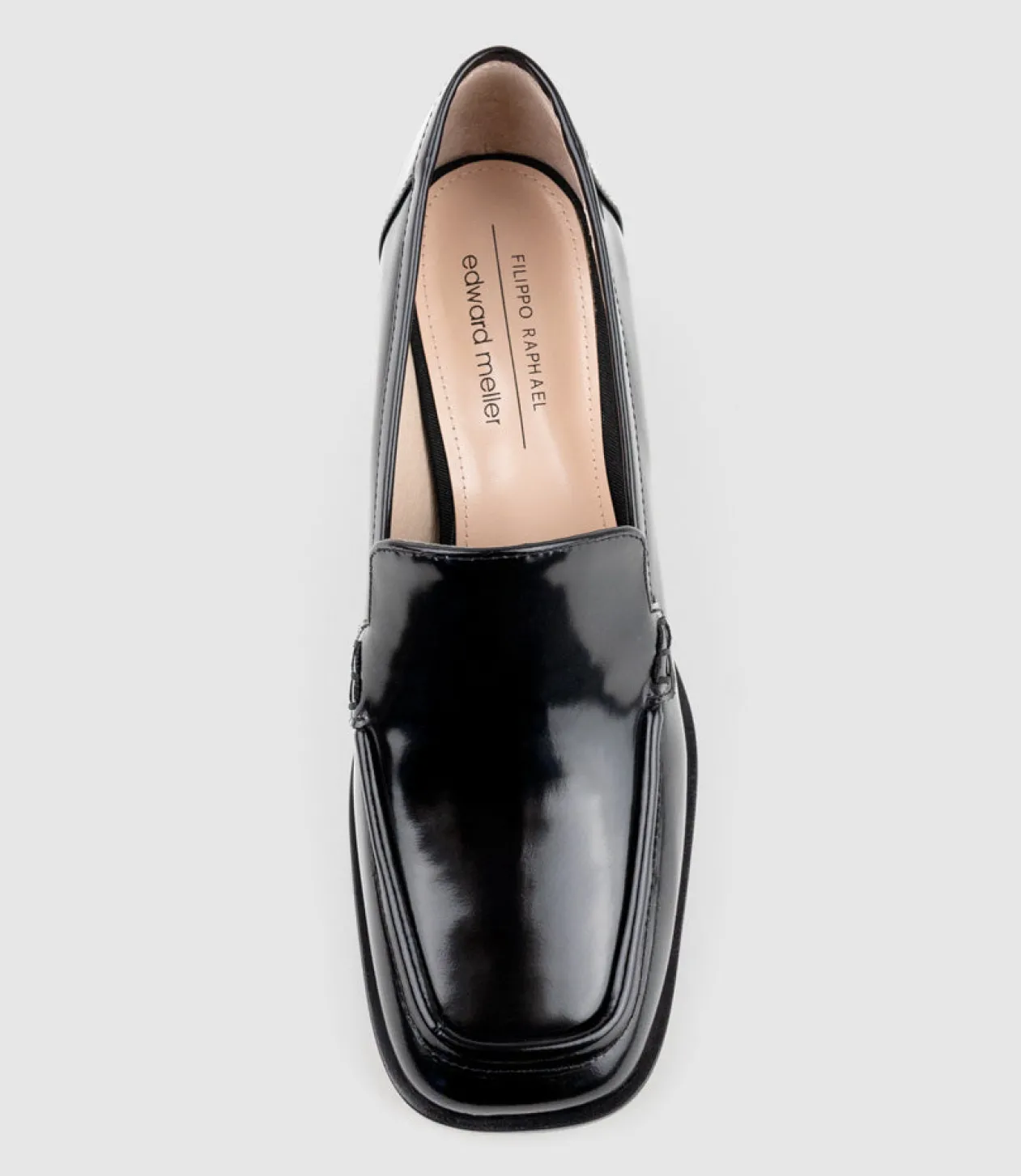Hailey65 Albert Throat Pump In Black High Shine