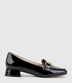Harlee30 Moccasin With Trim In Black Patent