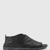 Harper Open Toe Bootie Flat In Black
