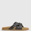 Harry Crossover Padded Pool Slide In Black