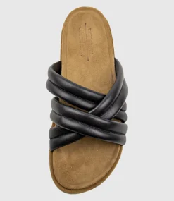 Harry Crossover Padded Pool Slide In Black