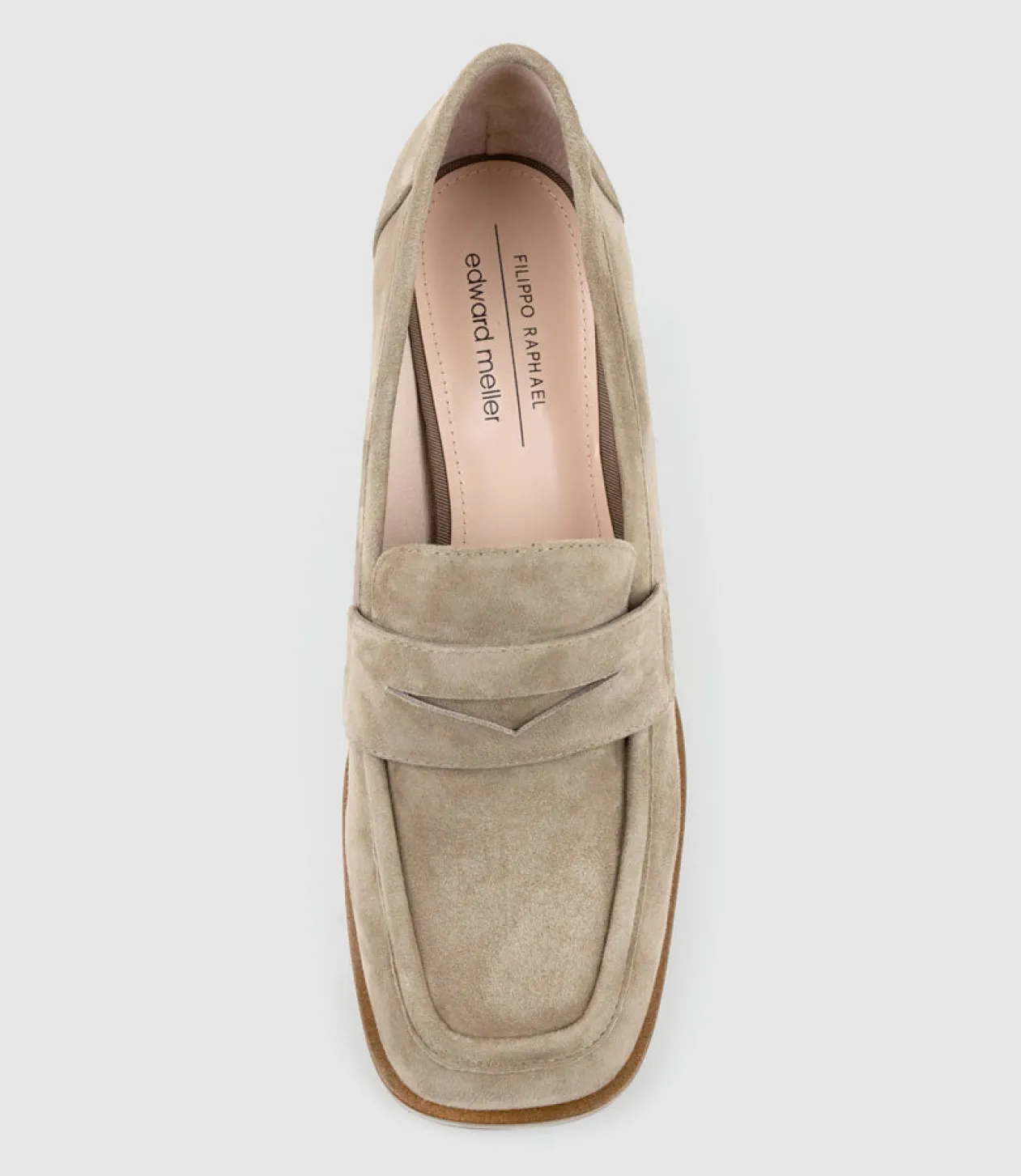 Hazel65 Albert Throat Pump In Latte Suede