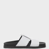 Herston Wide Strap Slide On Unit In White