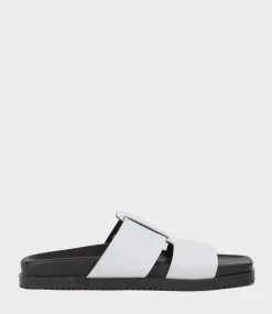 Herston Wide Strap Slide On Unit In White
