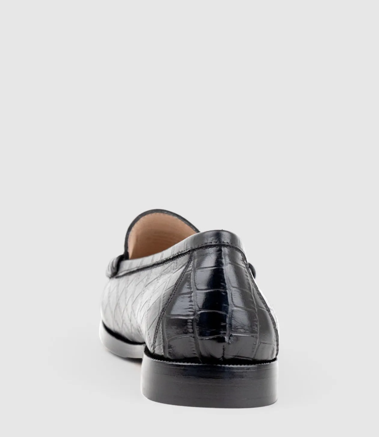 Hugo Penny Loafer In Black Croc
