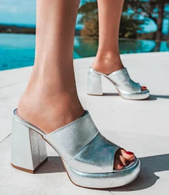 Illian95 Platform Slide In Silver