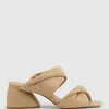 Imira55 Puffed Heel Slide In Cream