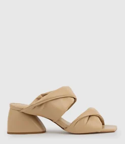 Imira55 Puffed Heel Slide In Cream