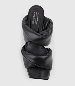 Imira55 Puffed Heel Slide In Black
