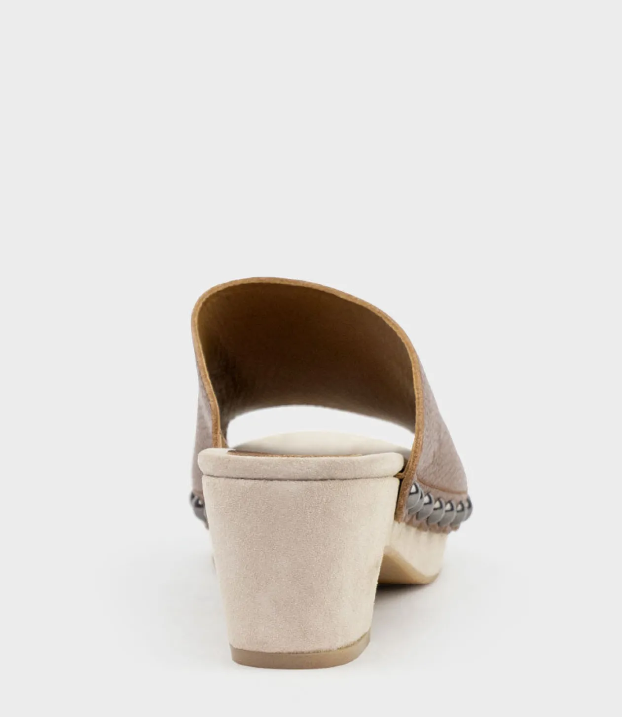 Inara65 Studded Slide On Unit In Tan