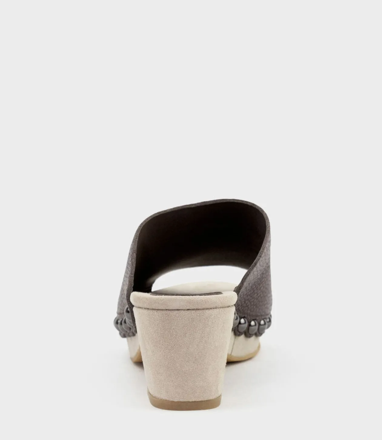 Inara65 Studded Slide On Unit In Brown