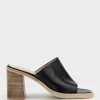 Inaya90 Block Heel Slide In Black