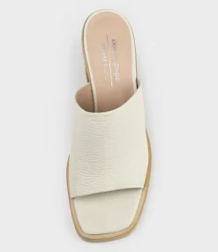 Inaya90 Block Heel Slide In Offwhite