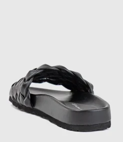 Isra Woven Slide On Unit In Black