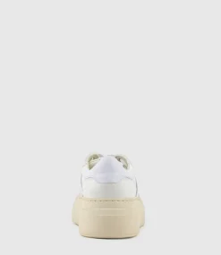 Jasper Retro Platform Sneaker In White