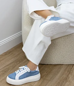 Jayce Platform Sneaker In Denim