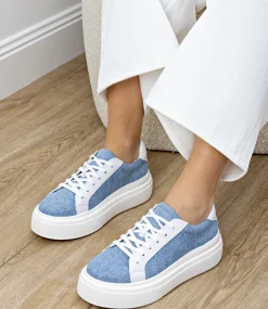 Jayce Platform Sneaker In Denim