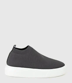 Jemma Pull On Stretch Sneaker In Grey