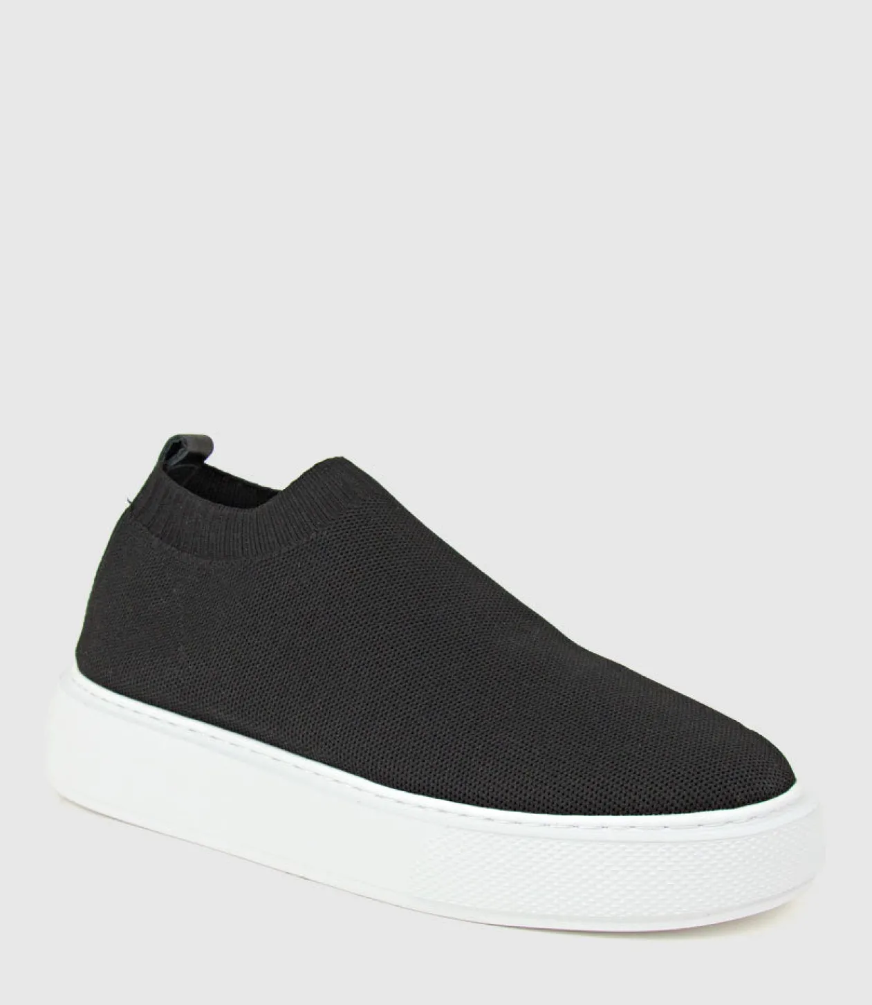 Jemma Pull On Stretch Sneaker In Black