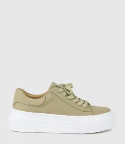 Jody Chunky Sole Canvas Sneaker In Olive