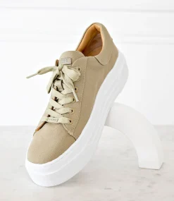 Jody Chunky Sole Canvas Sneaker In Olive