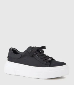Jody Chunky Sole Canvas Sneaker In Black