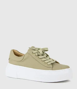Jody Chunky Sole Canvas Sneaker In Olive