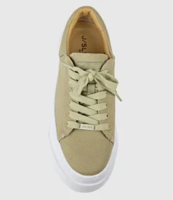Jody Chunky Sole Canvas Sneaker In Olive