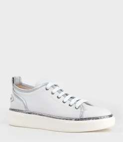 Jolene Sneaker With Piping In White