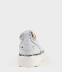 Jolene Sneaker With Piping In White