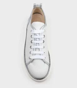Jolene Sneaker With Piping In White
