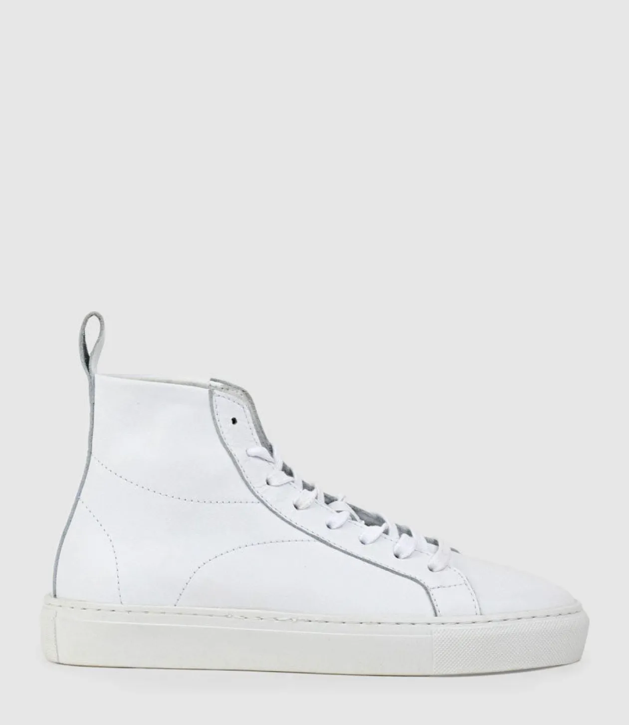 Josef High Top Sneaker In White