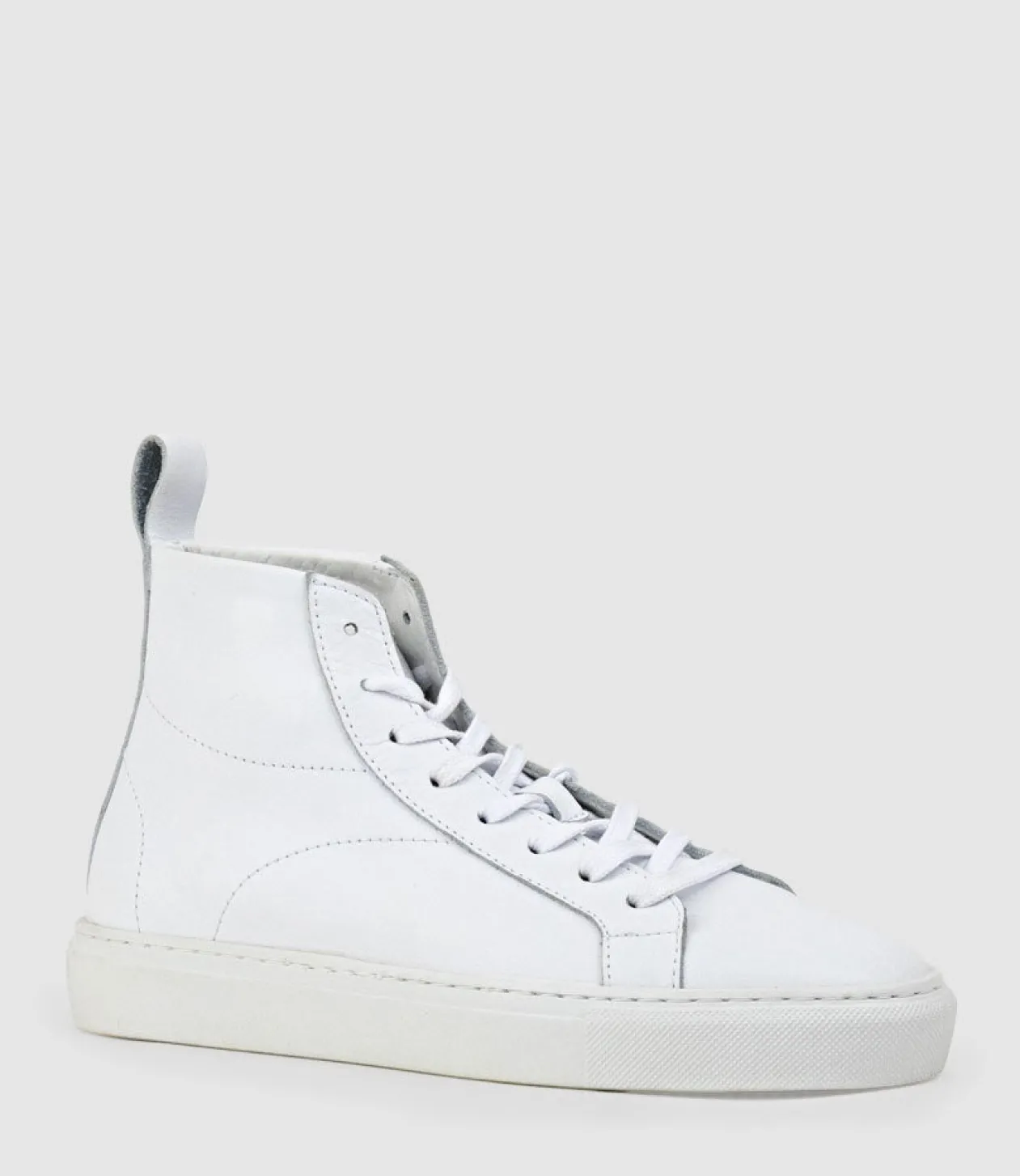 Josef High Top Sneaker In White