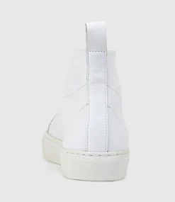 Josef High Top Sneaker In White