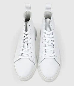 Josef High Top Sneaker In White