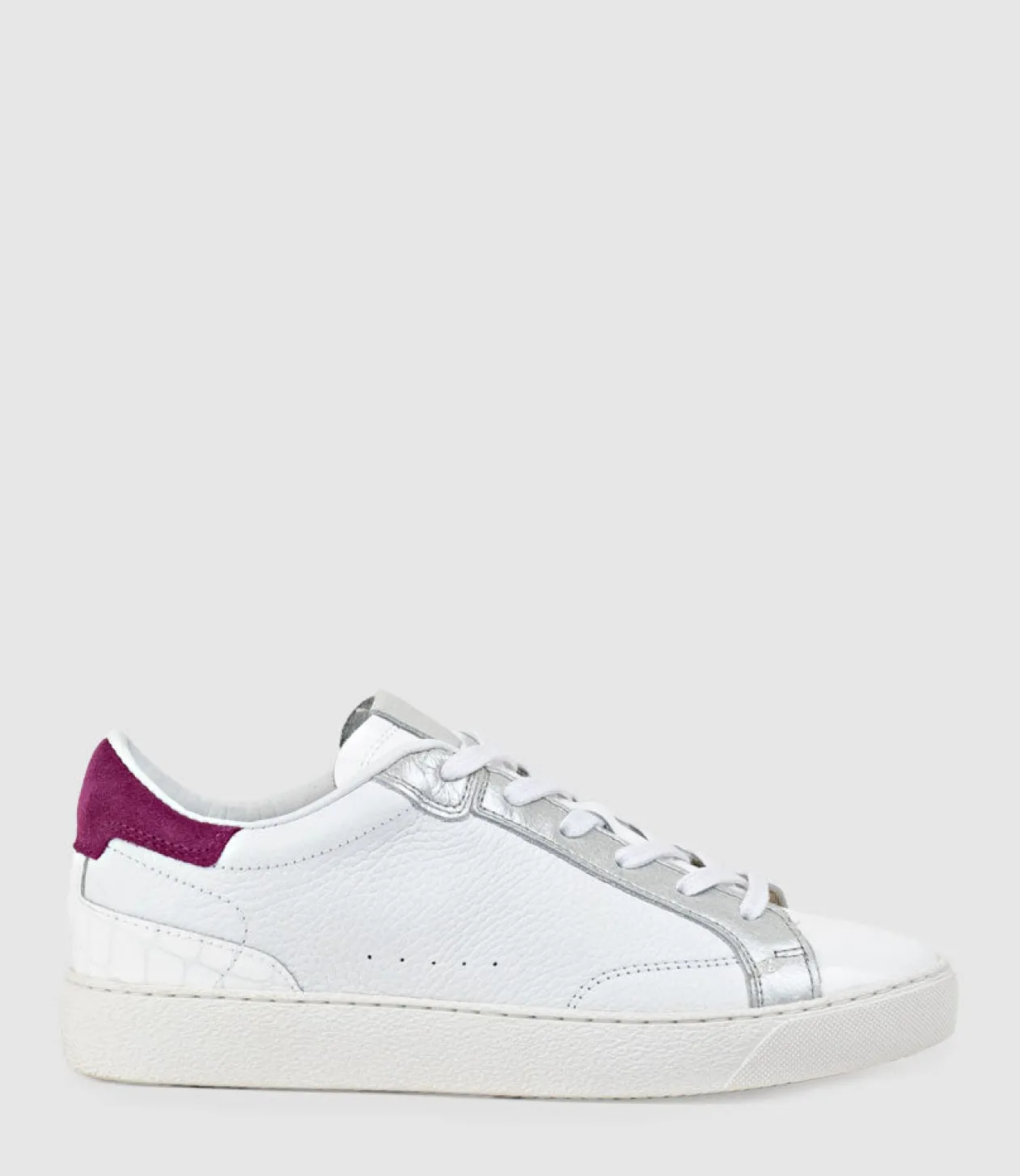 Josette Sneaker With Accents In Patent Combo