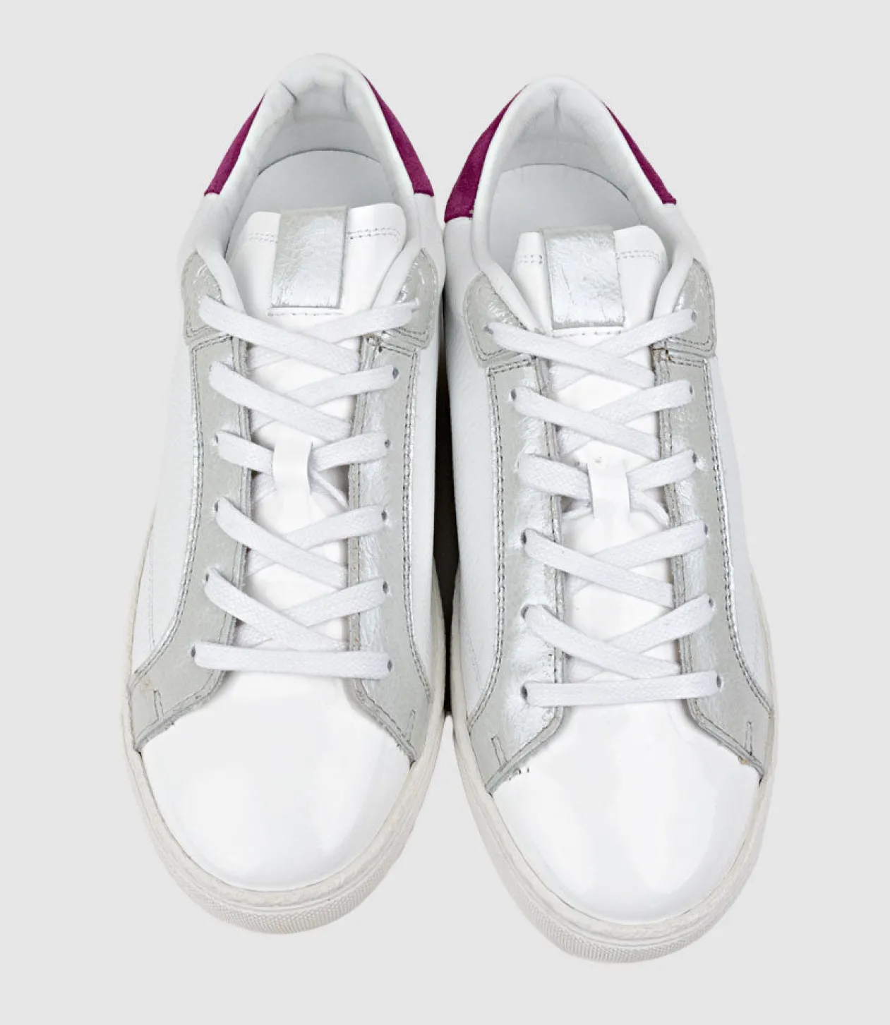 Josette Sneaker With Accents In Patent Combo