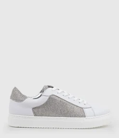 Justice Sneaker With Panel In Silver Ritz